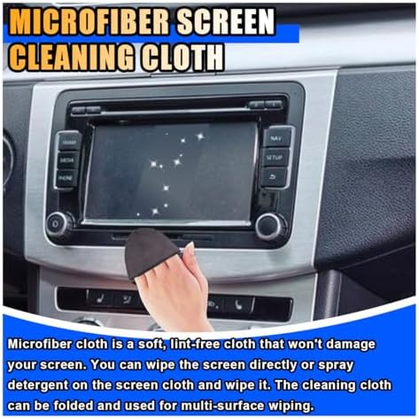KITUREK Triangle Car Touch Screen Cleaner Cloth, Microfiber Cleaning Pad - Image 5