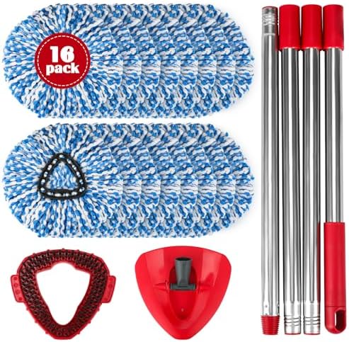 Spin Mop Head Replacement Set for O-Ceda RinseClean 2-Tank System Spin Mops by Unknown