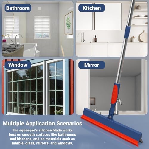 Floor Squeegee for Concrete Floor, 15.8" Large Heavy Duty Squeegee for Floor - Image 3