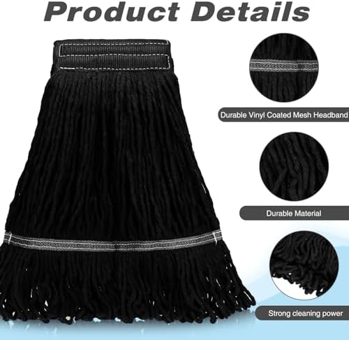 Nuogo 10 Pcs Commercial Mop Head Replacement, 27.6 Inch - Image 3