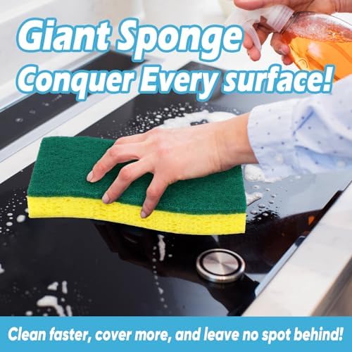 AIDEA XL Scrub Sponges Kitchen 6Count, Heavy Duty Sponges - Image 5