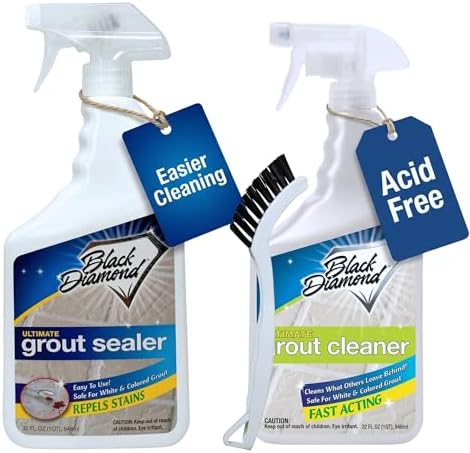 Grout Cleaner & Grout Sealer Bundle by BlackDiamondStoneworks