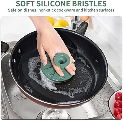 Silicone Dish Scrubber, Non-Scratch Scrub Spong - Image 3