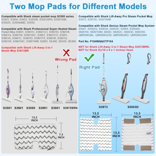 3 Pack Steam Mop Replacement Pads - Image 2