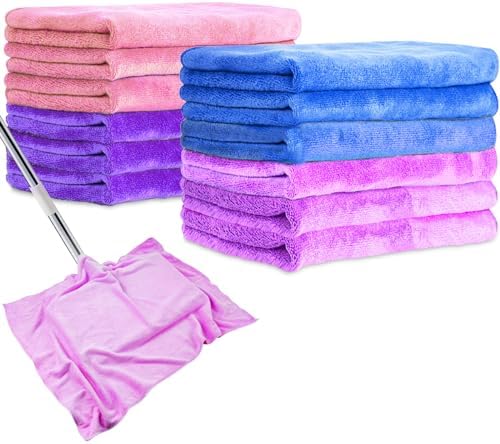 12 Pcs Extra Large Microfiber Cleaning Cloth, Microfiber Towels by CODOHI