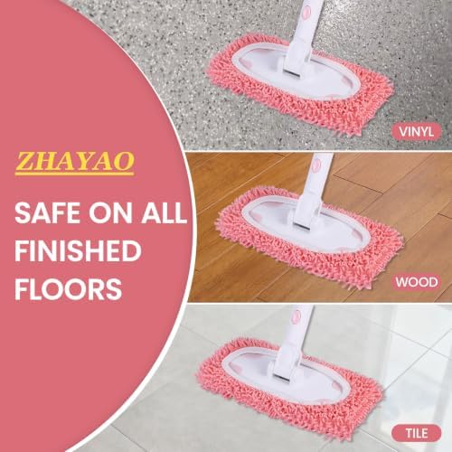 Sweeper Mop System with 3 Reusable Microfiber Mop Pads - Image 5