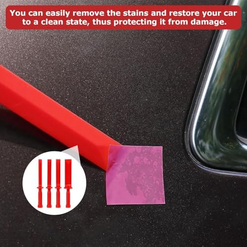 4 Pcs Plastic Chisel Scraper, Auto Paint Scraper Remover Tool Kit - Image 6