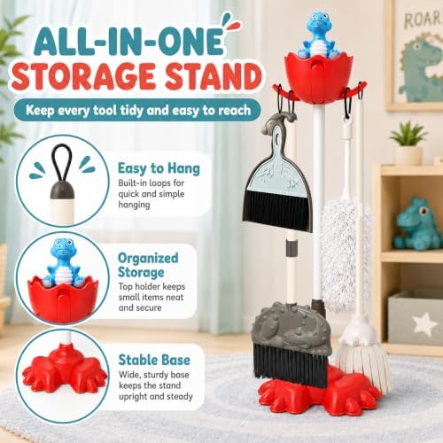 Toddler Dinosaur Cleaning Set - Image 5