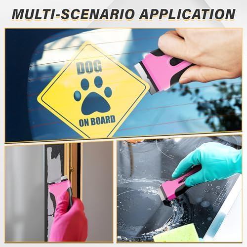 DIYSELF 2 Pack Razor Blade Scraper, Razor Scraper - Image 3