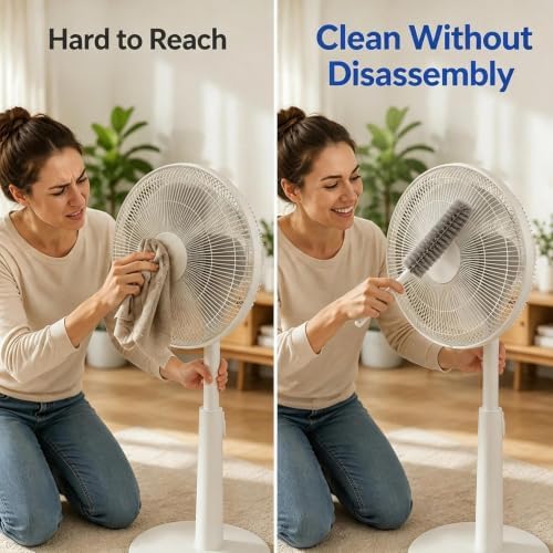 Fan Cleaning Brush, 2026 New Bendable Microfiber Head Dusting Brushes - Image 3