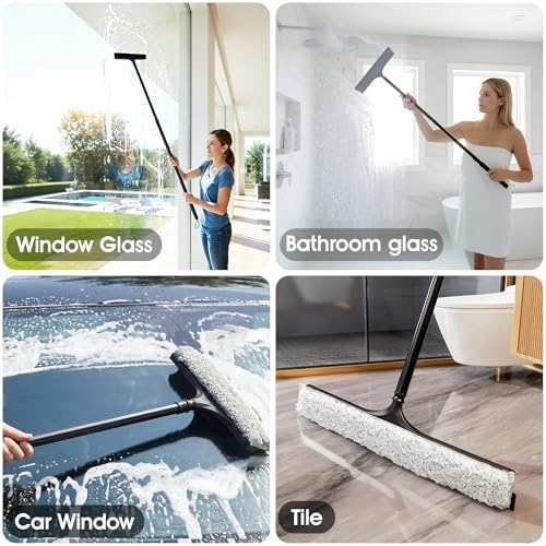 16-59" Telescopic 2-in-1 Window & Shower Squeegee - Image 7