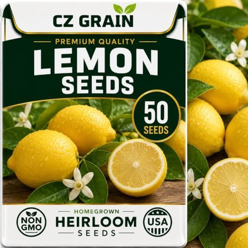 50 Lemon Seeds | Citrus Fruit Tree Seeds by CZGrain
