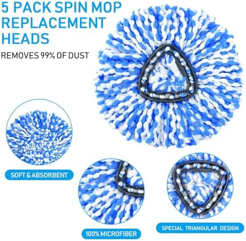 5Pcs Mop Replace Heads Compatible - Image 3