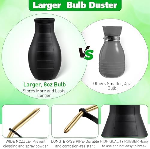 Diatomaceous Earth Powder Duster, 8OZ Garden Powder Applicator Dispenser - Image 6