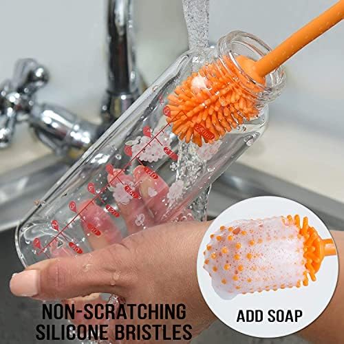 Kitchiny Silicone Bottle Brush 12.5 inch - Image 6