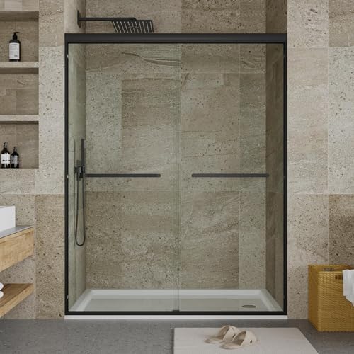 Frameless Sliding Shower Door, 44-48 Inch Width x 72 Inch Height, 1/4" Tempered - Image 7