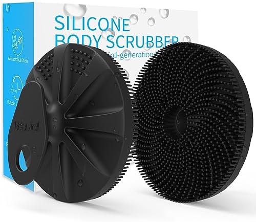 Silicone Body Scrubber, BEAUTAIL Gentle Exfoliating Brush by BEAUTAIL