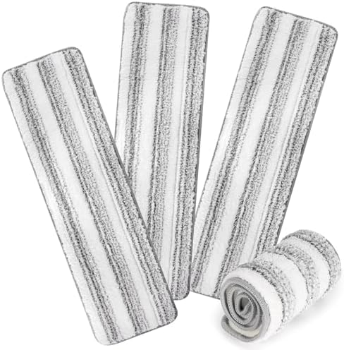 AmaVins 3 Pack Microfiber Cleaning Pads, Reusable Microfiber Mop Pads by AmaVins