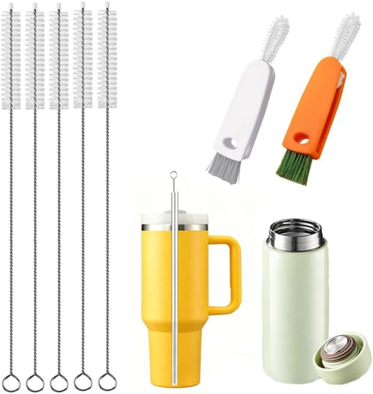 6-in-1 Bottle Cleaning Brush Set, Straw Cleaner, Bottle Brush, Lid Gap Cleaning by Unknown