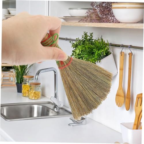 Mini Straw Broom, Desktop Cleaning Broom - Image 4