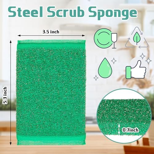 Thyle 24 Pack Kitchen Sponges for Dish, Non Scratch Scrubber, Vibrant Color - Image 2