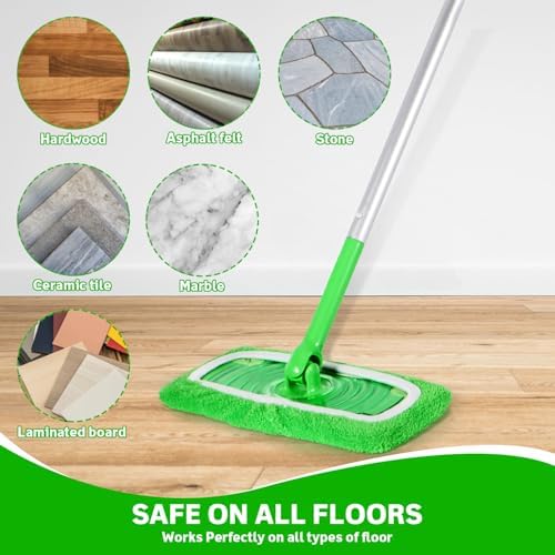 Reusable Microfiber Mop Pads for Swiffer Sweeper Mop, 6 Pack - Image 6