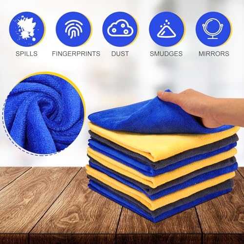 Nuenen Car Microfiber Clean Cloths, 16 x 16 Inch - Image 3