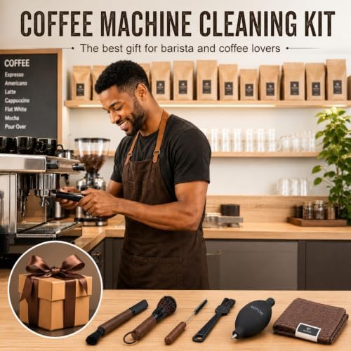 ecooe 5Pcs Espresso Machine Coffee Grinder Cleaning Kit - Image 6