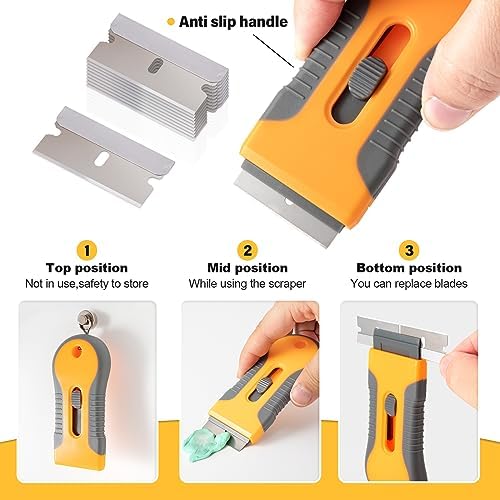 Gomake Razor Blade Scraper Tool Wall Paint Window Glass Scraper - Image 6