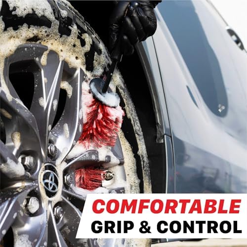 Maxshine Universal 10” Wheel & Rim Brush – Soft Bristle Scratch-Free Car - Image 3