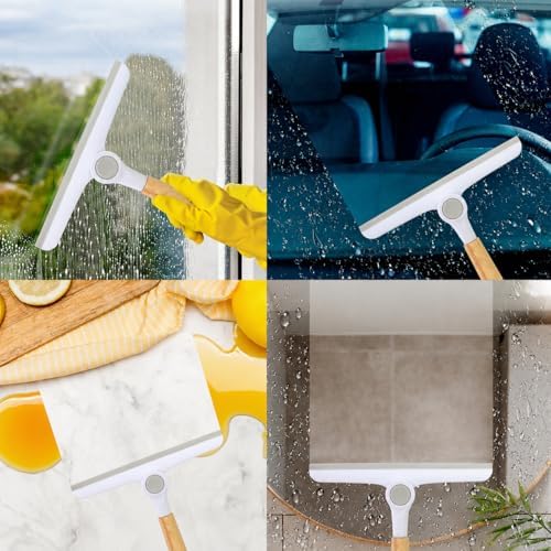 Window Squeegee for Glass Doors，All-Purpose 9.7” Window Cleaning Squeegee - Image 5