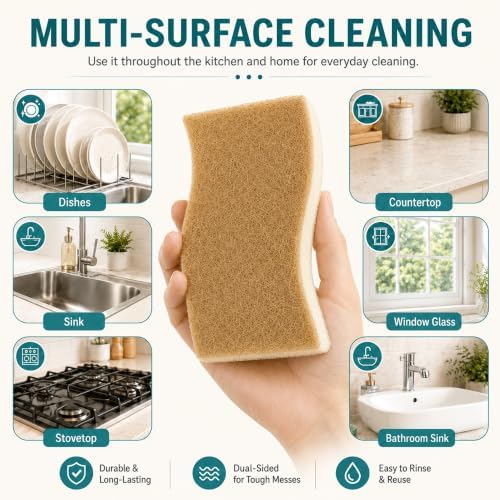 Natural Sponges Kitchen Dish Sponge Kitchen Sponges - Image 6