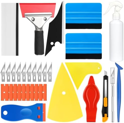 33PCS Window Tint Kit, Felt Squeegee by TIFICAL