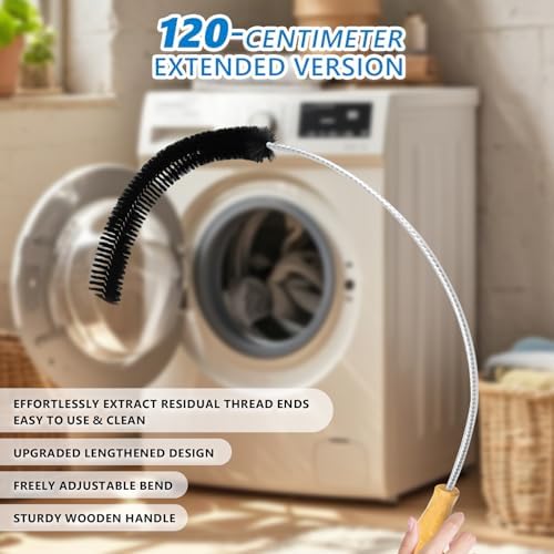 Dryer Lint Brush Vent Cleaner Tool 47.2 Inch Extra Long Flexible - Image 4