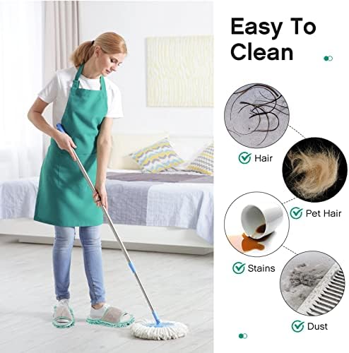 Jecery 2 Pairs Microfiber Cleaning Mop Slippers - Image 2