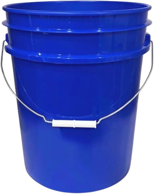 House Naturals 5 Gallon Premium HPDE Plastic Bucket - Made in USA Food Grade Storage Container, BPA Free All Purpose Pail (1, Reflex Blue)