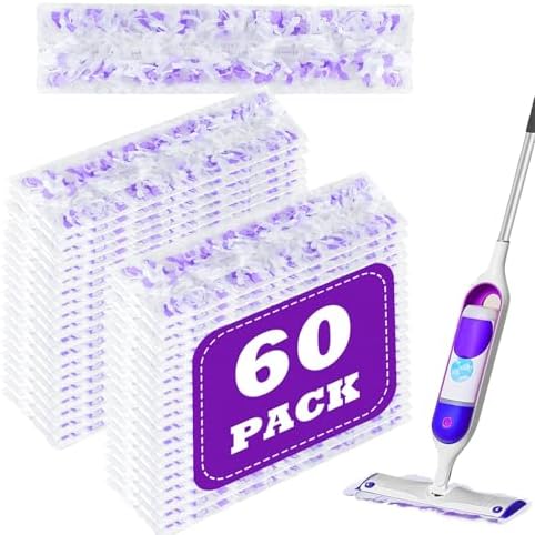 60 Count Thickened Disposable Power Mop Pads Refills by SVPSNUMSI