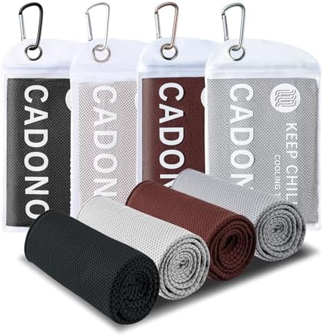 4 Pack Cooling Towel, Soft Breathable Chilly Towel, Ice Towel by CADONO