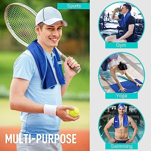 SINLAND Microfiber Gym Towels, Workout Sweat Towel 16x32In - Image 6