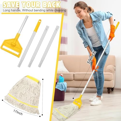 VOUBIEN Commercial Mop Handle Heavy Duty - Image 2