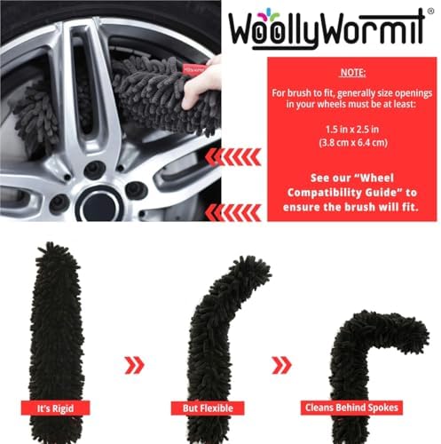 Woollywormit Wheel Cleaning Brush Car Detailing Kit - Image 3