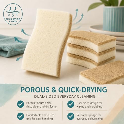 Natural Sponges Kitchen Dish Sponge Kitchen Sponges - Image 5