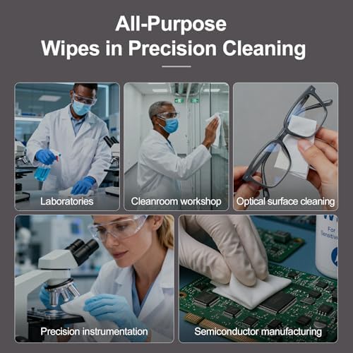 AAwipes Cleanroom Wipers 4"x4" Double Knit 100% Lint Free Cloths - Image 4