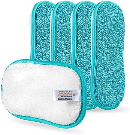 Reusable Sponges for Dishes, Kitchen Sponge for Washing Dishes Pack 5/10 by comfso