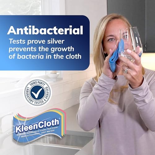 Antibacterial Reusable Cleaning Cloths, 8 Pack - Image 3