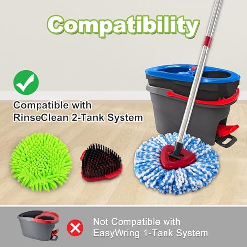 Mop Head for O Cedar, Mop Heads Replacement for O Cedar RinseClean 2 Tank - Image 2