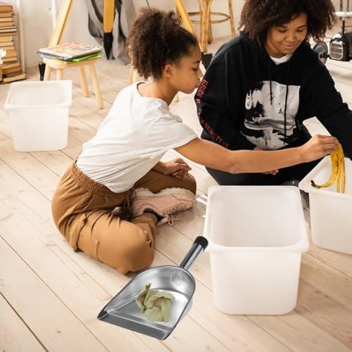 Steel Thickened Shovel Dustpan Handheld Stainless Black Garbage - Image 6