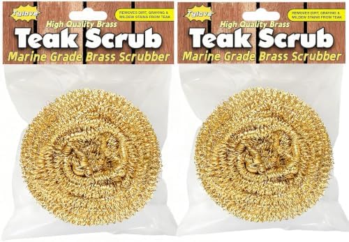 Marine Grade Brass Teak Scrubber not Cheap Stainless Steel Scrub Scouring Pad | by Tylove