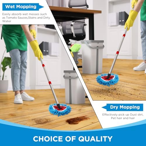 Baderke 3 Pack Chenille Duster Replacement Mop Heads Refills - Image 4