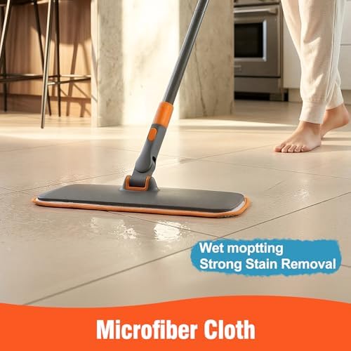 CLEANHOME 2-in-1 Wet Dry Flat Microfiber Mop - Image 4